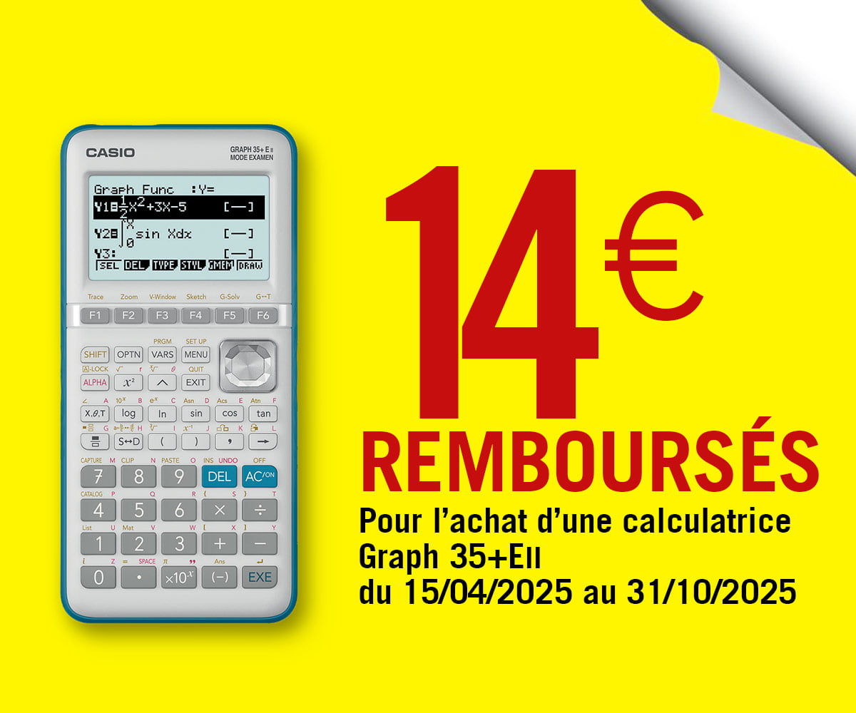14€ remboursés - Calculatrice Graph 35+E II